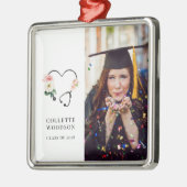 Modern Future Nurse Afstuderen Memento Foto Metalen Ornament (Links)