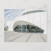 Modern futuristisch wit gebouw briefkaart (Voorkant)