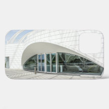 Modern futuristisch wit gebouw