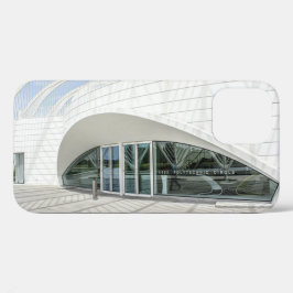 Modern futuristisch wit gebouw Case-Mate iPhone case