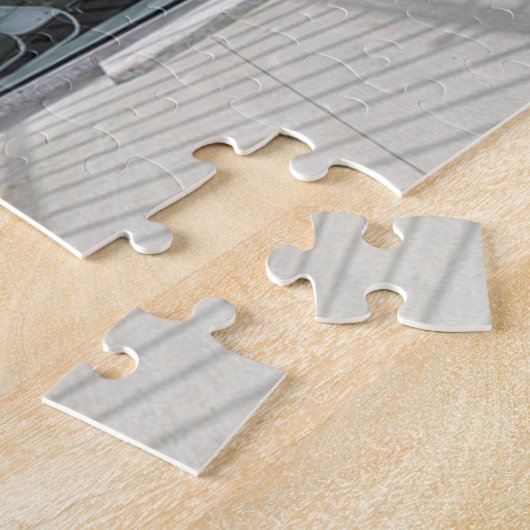 Modern futuristisch wit gebouw legpuzzel (Zijkant)