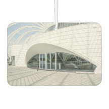 Modern futuristisch wit gebouw