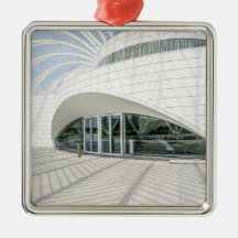 Modern futuristisch wit gebouw