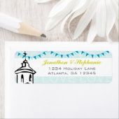 Modern gaat naar de Chapel Wedding Labels (Insitu)