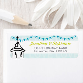 Modern gaat naar de Chapel Wedding Labels