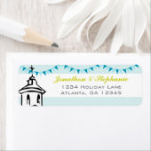 Modern gaat naar de Chapel Wedding Labels (Insitu)