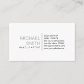 Modern Gainsboro Elegant Professional Plain White Visitekaartje (Achterkant)