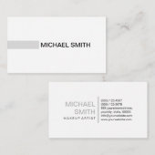 Modern Gainsboro Elegant Professional Plain White Visitekaartje (Voorkant / Achterkant)