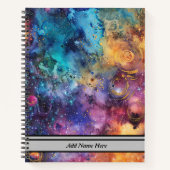 Modern Galaxy Spiral Notitieboek (Voorkant)