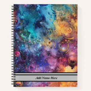 Modern Galaxy Spiral Notitieboek