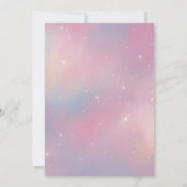 Modern Galaxy Star van David Bat Mitzvah Kaart (Achterkant)