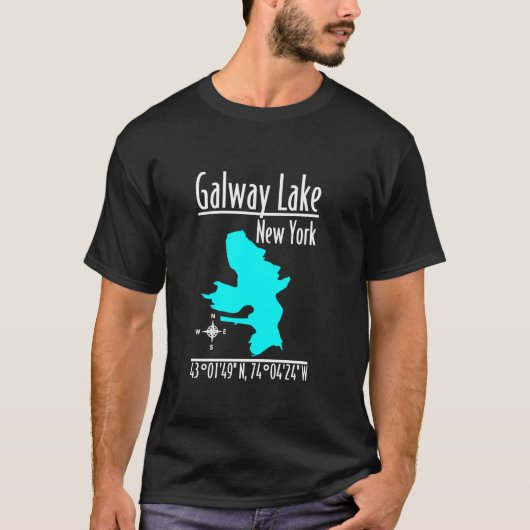 Modern Galway Lake - New York T-shirt (Voorkant)