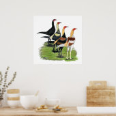 Modern Game Kwartet Poster (Keuken)