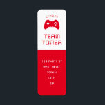 MODERN GAMING Bar Mitzvah koele zwarte bedieningse Etiket<br><div class="desc">door kat massard >> WWW.SIMPLYSWEETPAPERIE.COM <<<< Setup as a sjabloon is het eenvoudig aan te passen met uw eigen tekst - maak het van u! - - - - - - - - - - - - - - - - - - - - - van het model houden, maar...</div>