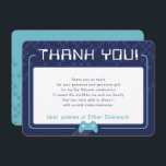 MODERN GAMING BEDANKT Bar Mitzvah marine aqua blau<br><div class="desc">door kat massard >>> www.simplysweetPAPERIE.com << Een eenvoudig ontwerp voor uw DANK U FLAT KAARTEN - aan uw belangrijkste uitnodigingen. Houd van het ontwerp, maar wil graag enkele wijzigingen zien - een ander kleurenschema, product, een foto toevoegen of aangepast voor een andere gelegenheid - geen zorgen neem gewoon contact met...</div>