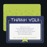 MODERN GAMING BEDANKT Bar Mitzvah marineblauw limo<br><div class="desc">door kat massard >>> www.simplysweetPAPERIE.com << Een eenvoudig ontwerp voor uw DANK U FLAT KAARTEN - aan uw belangrijkste uitnodigingen. Houd van het ontwerp, maar wil graag enkele wijzigingen zien - een ander kleurenschema, product, een foto toevoegen of aangepast voor een andere gelegenheid - geen zorgen neem gewoon contact met...</div>