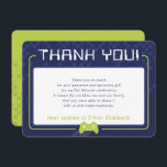 MODERN GAMING BEDANKT Bar Mitzvah marineblauw limo<br><div class="desc">door kat massard >>> www.simplysweetPAPERIE.com << Een eenvoudig ontwerp voor uw DANK U FLAT KAARTEN - aan uw belangrijkste uitnodigingen. Houd van het ontwerp, maar wil graag enkele wijzigingen zien - een ander kleurenschema, product, een foto toevoegen of aangepast voor een andere gelegenheid - geen zorgen neem gewoon contact met...</div>
