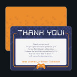 MODERN GAMING BEDANKT Bar Mitzvah marineblauw sina<br><div class="desc">door kat massard >>> www.simplysweetPAPERIE.com << Een eenvoudig ontwerp voor uw DANK U FLAT KAARTEN - aan uw belangrijkste uitnodigingen. Houd van het ontwerp, maar wil graag enkele wijzigingen zien - een ander kleurenschema, product, een foto toevoegen of aangepast voor een andere gelegenheid - geen zorgen neem gewoon contact met...</div>