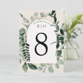 Modern Garden beige trouwtabelnummer Menu (Staand voorkant)