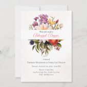 Modern Garden Blooms repetitie diner Kaart (Voorkant)