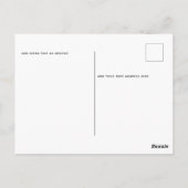 Modern Garden Fall bladeren Black RSVP Briefkaart (Achterkant)