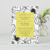 Modern Garden | Geel | Florence bruiloft Kaart (Staand voorkant)