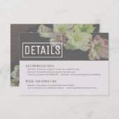 MODERN Garden Hellebore - Kaart met details (Voorkant / Achterkant)