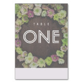 MODERN Garden Hellebore-tabelnummer Kaart (Achterkant)