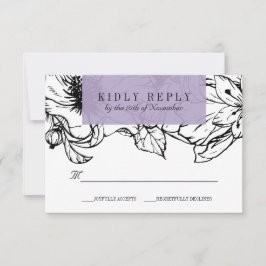 Modern Garden | Lavender | Floral bruiloft RSVP