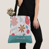 Modern Garden Monogrammed Canvas tas (Dichtbij)