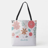Modern Garden Monogrammed Canvas tas (Voorkant)