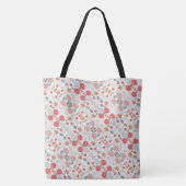 Modern Garden Pattern Monogrammed Canvas tas (Achterkant)