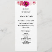 Modern Garden Romance huwelijksprogramma Programmakaart (Voorkant)