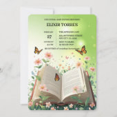 Modern Garden Storybook Floral Baby shower Kaart (Voorkant)