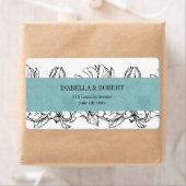 Modern Garden | Turquoise | Florence bruiloft Etiket (Insitu)