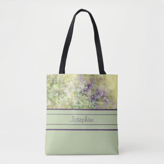 Modern Garden Waterverf Tote Bag (Voorkant)