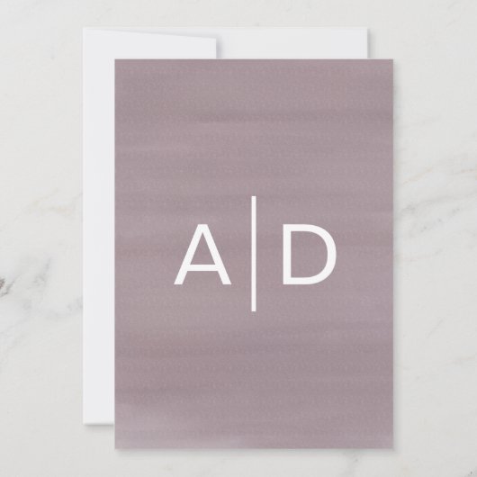 Modern Garden Waterverf Weddenschap Kaart (Achterkant)