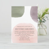 Modern Garden Waterverf Weddenschap Kaart (Staand voorkant)