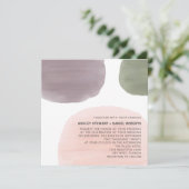 Modern Garden Waterverf Weddenschap Kaart (Staand voorkant)