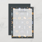 Modern Gary NYC-thema patroon gepersonaliseerde na Bedankkaart (Voorkant / Achterkant)