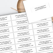 Modern Gastadres Label Uitnodigingsenvelop