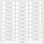 Modern Gastadres Label Uitnodigingsenvelop (Vel)