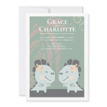 Modern Gay Dinosaur Two Brides Wedding