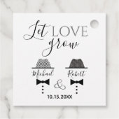 Modern Gay Wedding Bedankjes Labels (Achterkant)