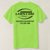 Modern Gazon Verzorging & Landschapsarchitectuur T T-shirt (Design achterkant)