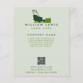 Modern gazon zorg eenvoudige landschap QR-code Flyer (Voorkant)