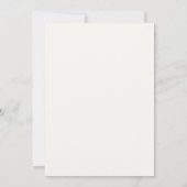 Modern gebladerte Lijst Soft White Wedding Kaart (Achterkant)