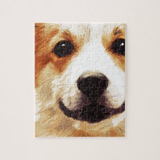 modern geblazen Welsh Corgi Legpuzzel
