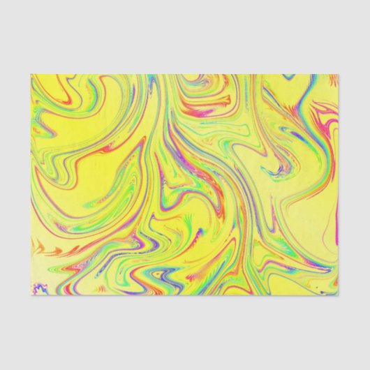 modern gebogen patroon met verschillende fractaal tissuepapier (Voorkant)