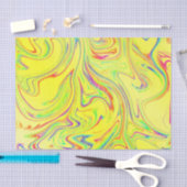 modern gebogen patroon met verschillende fractaal tissuepapier (Craft)